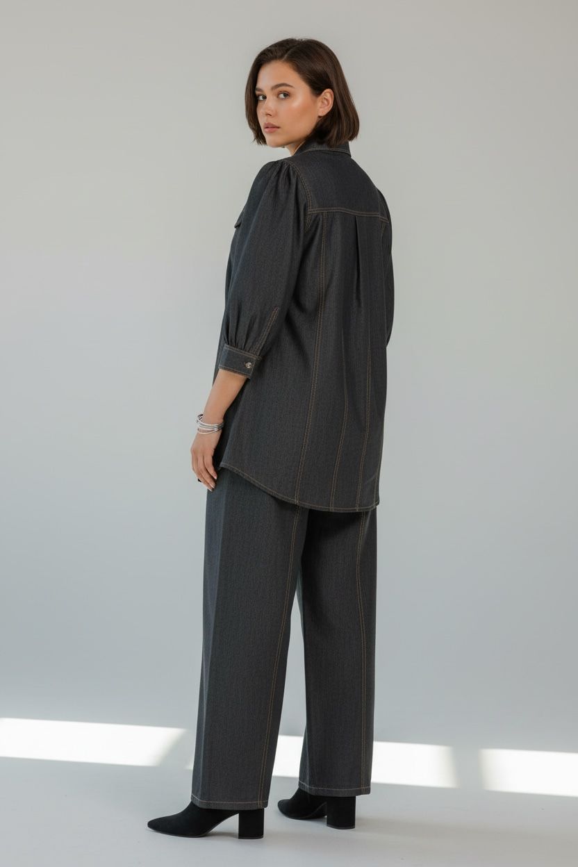 Denim black Co-ord set